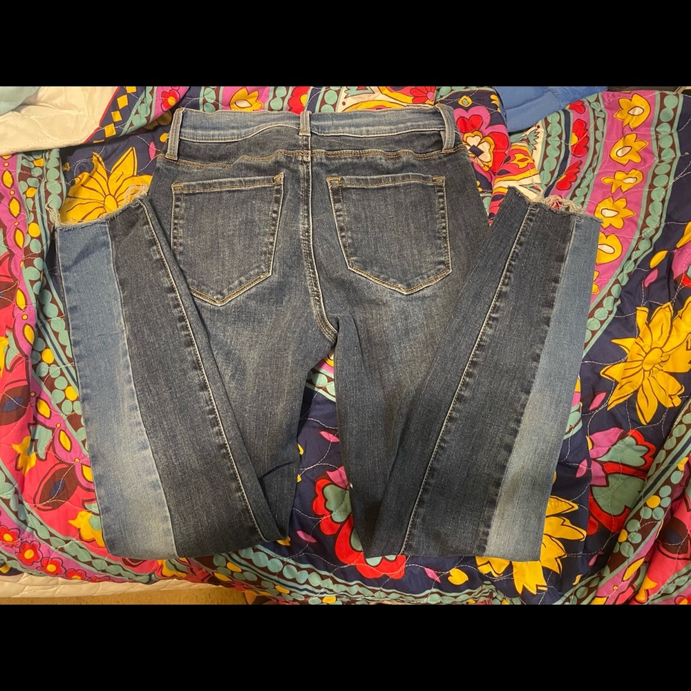 Pacsun two tone skinny jeans